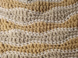 Horgolt hullám mintás férfi beanie sapka - a hullám minta