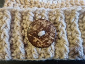 Horgolt hullám mintás férfi beanie sapka - a díszítése